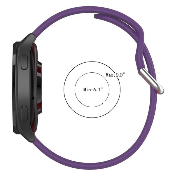 Bizon Strap Watch Silicone Pro N QuickRelease 22 mm violetti älykellon ranneke