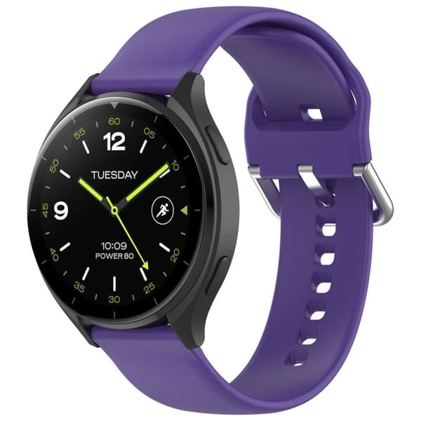 Bizon Strap Watch Silicone Pro N QuickRelease 22 mm violetti älykellon ranneke