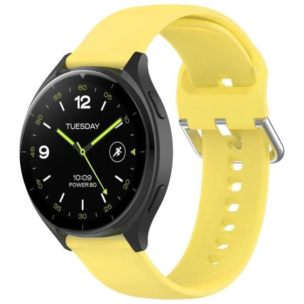 Bizon Strap Watch Silicone Pro N QuickRelease 22 mm keltainen älykellon ranneke