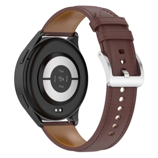 Bizon Strap -kello, rento pikalukitus, 22 mm:n nahkainen älykellon ranneke, tummanruskea