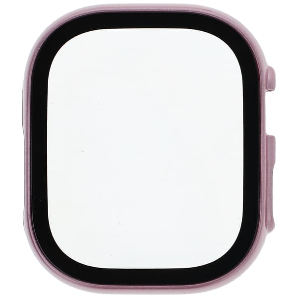 Bizon Suojakuori+Lasi Apple Watch Ultra 2/1 49mm:lle, Vaaleanpunainen