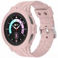 Miniatyrbillede 1 af 6: Bizon-rem + urkasse Watch Action Pro til Galaxy Watch 5 Pro 45 mm, lyserød