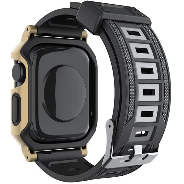 Bizon Rem + Urkasse Watch Armor til Apple Watch 41/40mm, Guld
