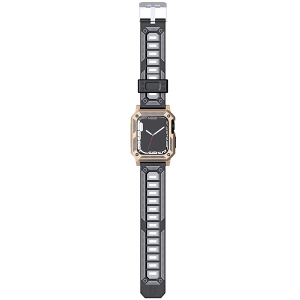 Bizon Rem + Urkasse Watch Armor til Apple Watch 41/40mm, Guld