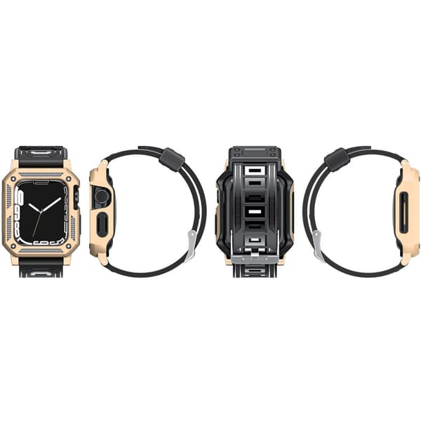 Bizon Rem + Urkasse Watch Armor til Apple Watch 41/40mm, Guld