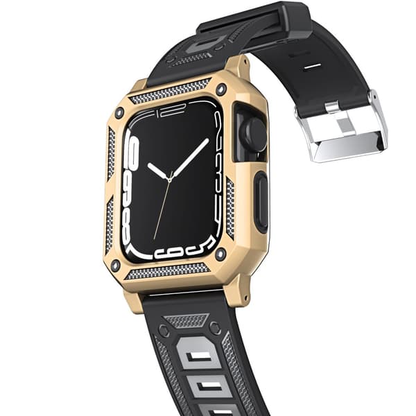 Bizon Rem + Urkasse Watch Armor til Apple Watch 41/40mm, Guld