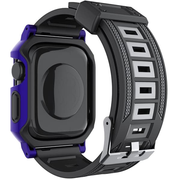 Bizon armband + boett Watch Armor för Apple Watch 41/40mm, lila
