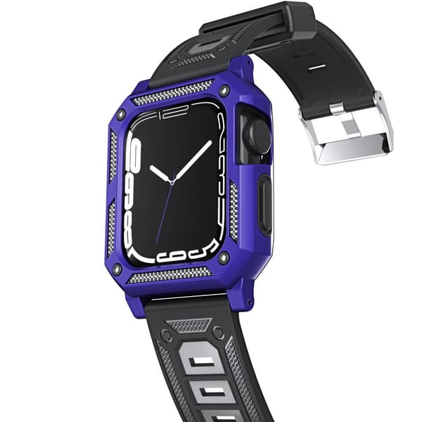 Bizon armband + boett Watch Armor för Apple Watch 41/40mm, lila