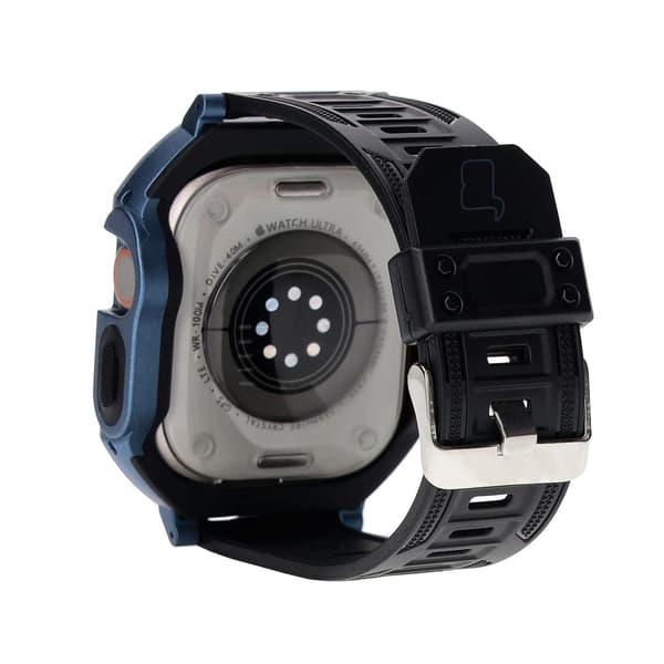 Bizon-armband + fodral Watch Armor för Apple Watch Ultra 2/1 49 mm, marinblå