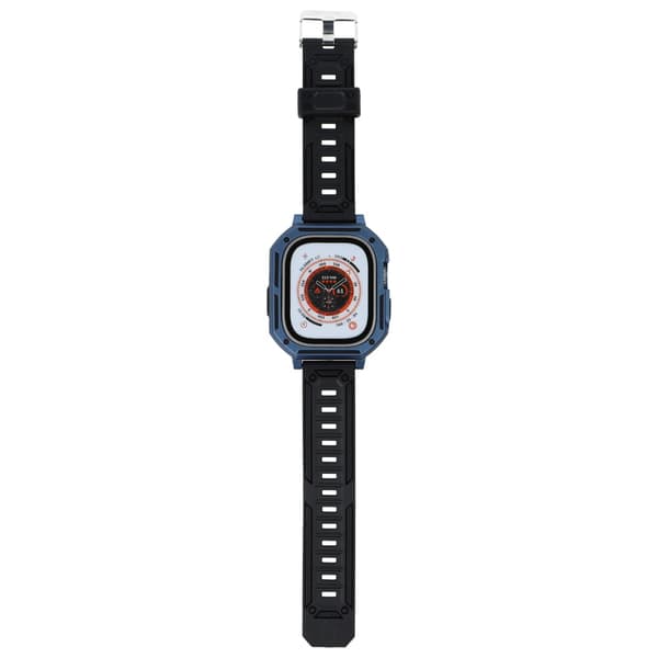 Bizon-armband + fodral Watch Armor för Apple Watch Ultra 2/1 49 mm, marinblå