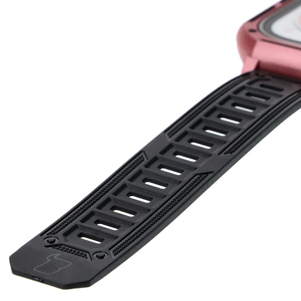 Bizon-armband + fodral Watch Armor för Apple Watch Ultra 2/1 49 mm, ljusrosa