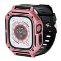 Miniatyrbild 1 av 5: Bizon-armband + fodral Watch Armor för Apple Watch Ultra 2/1 49 mm, ljusrosa