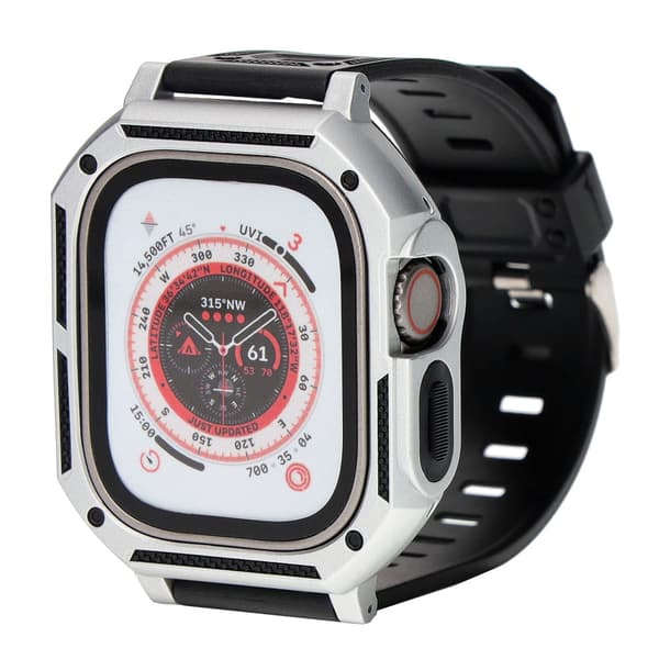 Bizon Strap + Case Watch Armor Apple Watch Ultra 2/1 49mm, hopea