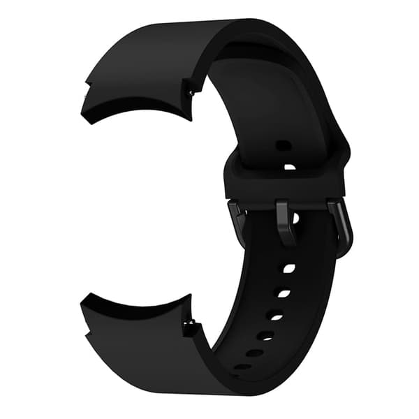 Bizon klockarmband i silikon för Galaxy Watch 20mm, svart