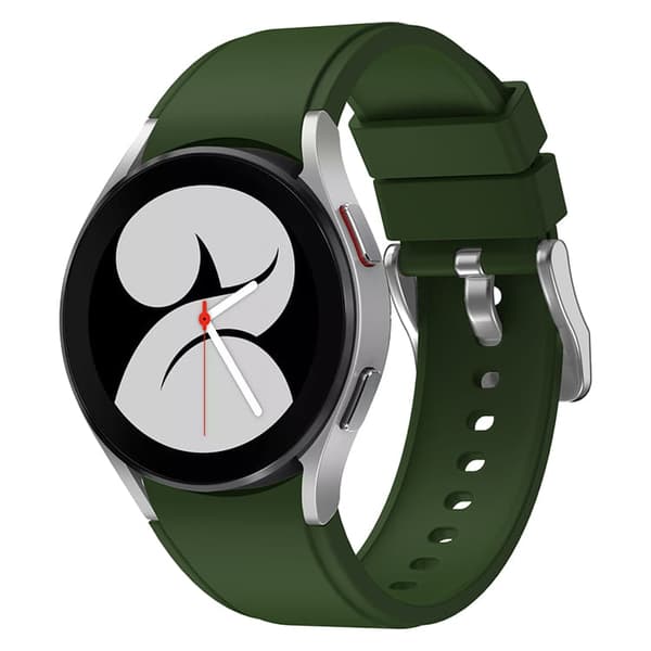 Bizon Strap Watch Silicone Pro til Galaxy Watch 20mm, Grøn