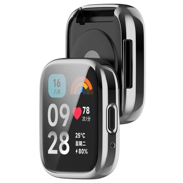 Bizon Case Watch Felipe-fodral för Xiaomi Redmi Watch 3 Active, silver