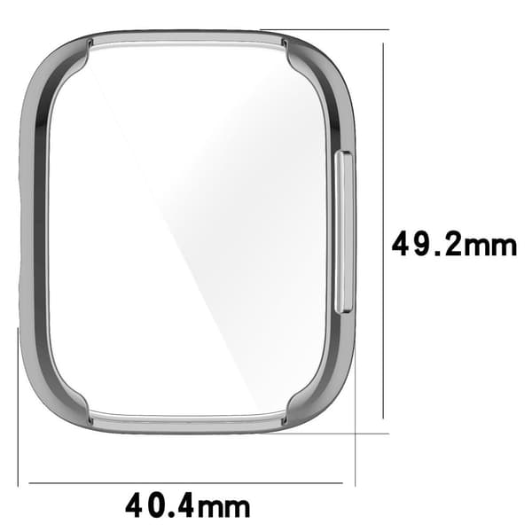Bizon Case Watch Felipe-fodral för Xiaomi Redmi Watch 3 Active, silver