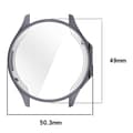 Miniatyrbillede 2 af 8: Bizon Case Watch Felipe Etui med Skærmbeskytter til OnePlus Watch 3 / Oppo Watch X2, Grå