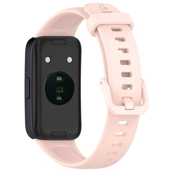 Bizon klockarmband i silikon för Huawei Band 9 / Band 8, rosa
