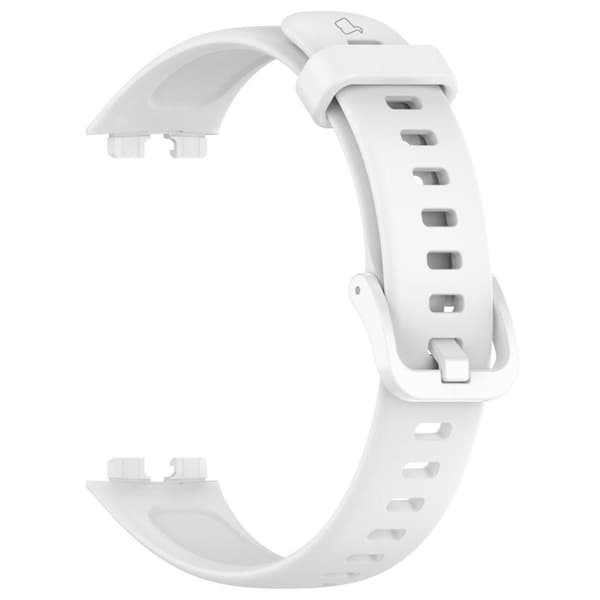 Bizon urrem silikone til Huawei Band 9 / Band 8, hvid