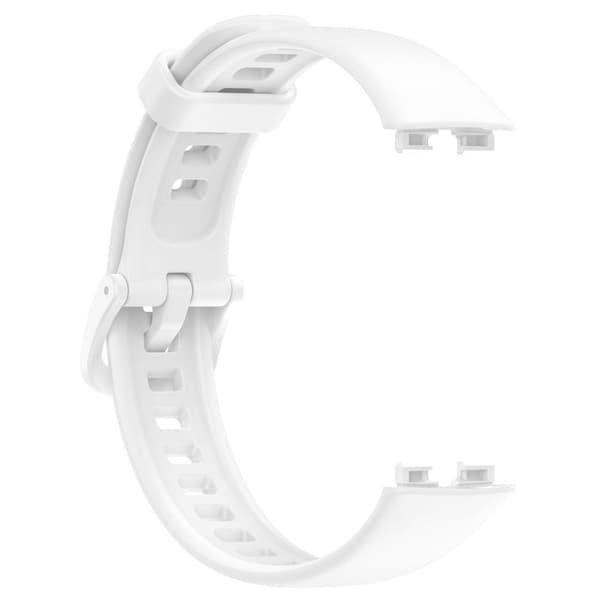 Bizon urrem silikone til Huawei Band 9 / Band 8, hvid
