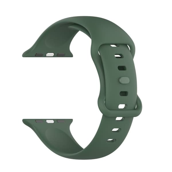 Bizon silikoniranneke Apple Watchille 44/45/46/49 mm, tummanvihreä