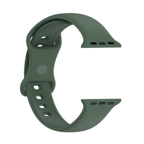Bizon silikoniranneke Apple Watchille 44/45/46/49 mm, tummanvihreä