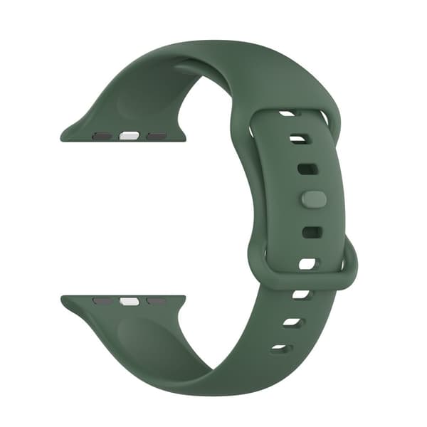 Bizon Urrem Silikone S til Apple Watch 38/40/41/42mm, Mørkegrøn