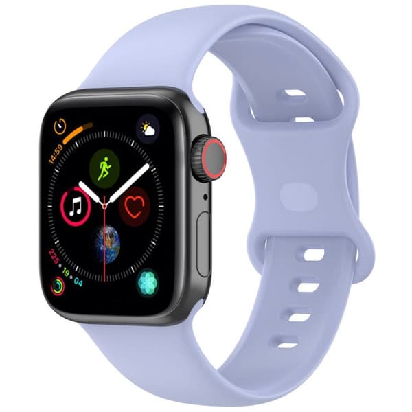 Bizon Silicone Strap Watch S Apple Watchille 38/40/41/42 mm, vaaleanvioletti