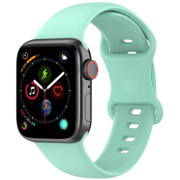 Bizon klockarmband silikon S för Apple Watch 38/40/41/42 mm, mintgrön
