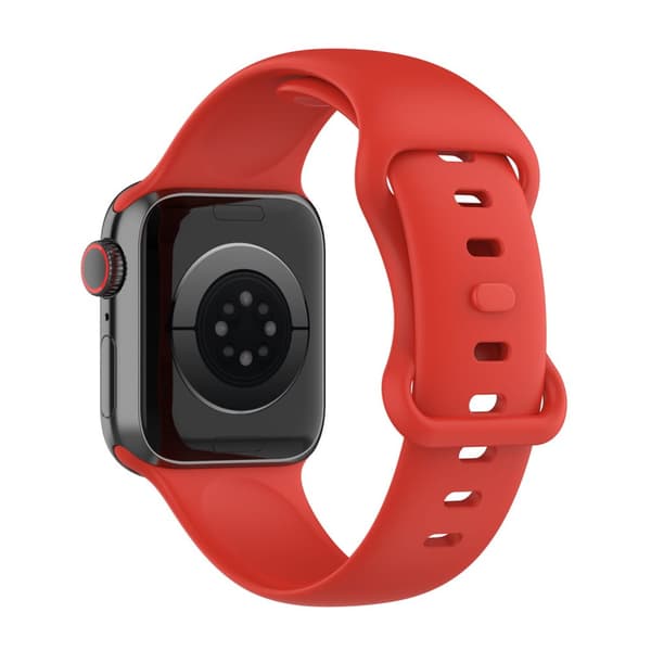 Bizon Urrem Silikone S til Apple Watch 38/40/41/42mm, Rød