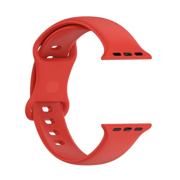 Bizon Urrem Silikone S til Apple Watch 38/40/41/42mm, Rød