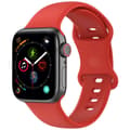 Miniatyrbillede 1 af 6: Bizon Urrem Silikone S til Apple Watch 38/40/41/42mm, Rød