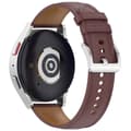 Miniatyrbillede 3 af 6: Bizon Strap Watch Casual 20 mm til Galaxy Watch FE/7/6/6 Classic/5/5Pro/4/4 Classic, mørkebrun