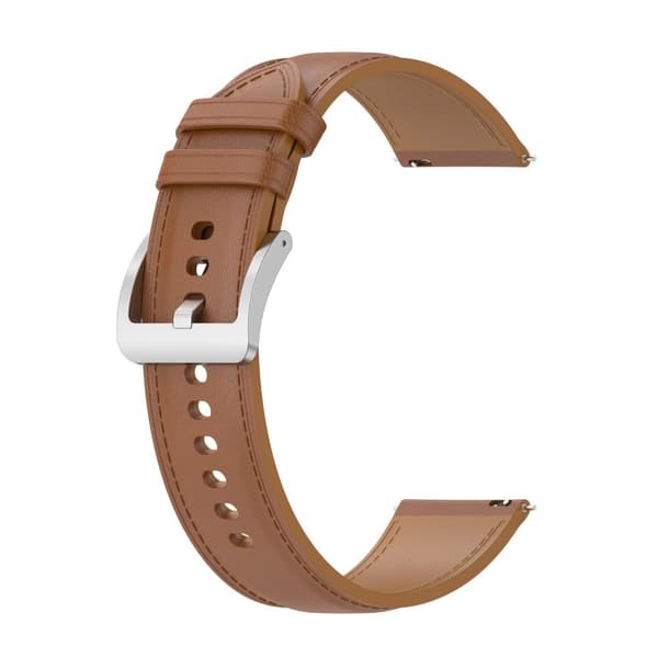 Bizon Strap Watch Casual 20 mm Galaxy Watch FE/7/6/6 Classic/5/5Pro/4/4 Classic -ranneke, vaaleanruskea