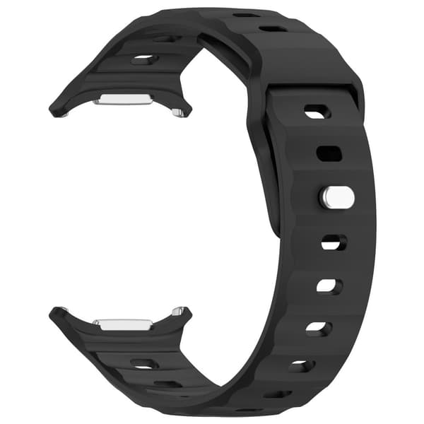 Bizon klockarmband silikon G för Galaxy Watch Ultra 47mm, svart