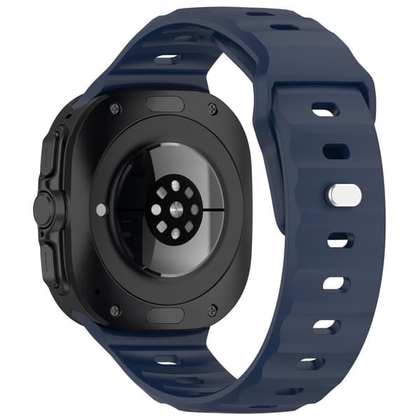 Bizon klockarmband silikon G för Galaxy Watch Ultra 47mm, marinblå