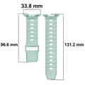 Miniatyrbillede 2 af 6: Bizon urrem silikone G til Galaxy Watch Ultra 47mm, mintgrøn