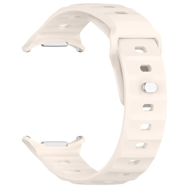 Bizon klockarmband silikon G för Galaxy Watch Ultra 47mm, ljusbeige
