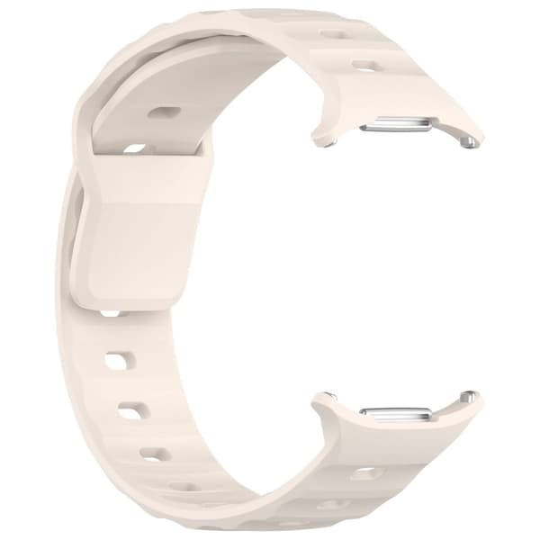 Bizon klockarmband silikon G för Galaxy Watch Ultra 47mm, ljusbeige