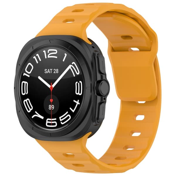 Bizon urrem silikone G til Galaxy Watch Ultra 47mm, gul