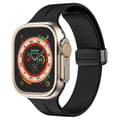 Miniatyrbillede 1 af 5: Bizon Urrem Silikone L til Apple Watch 44/45/46/49mm, Sort