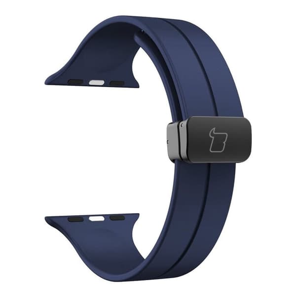 Bizon Urrem Silikone L til Apple Watch 38/40/41/42mm, Marineblå