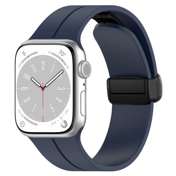 Bizon Urrem Silikone L til Apple Watch 38/40/41/42mm, Marineblå