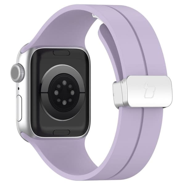 Bizon Urrem Silikone L til Apple Watch 38/40/41/42mm, Lavendel