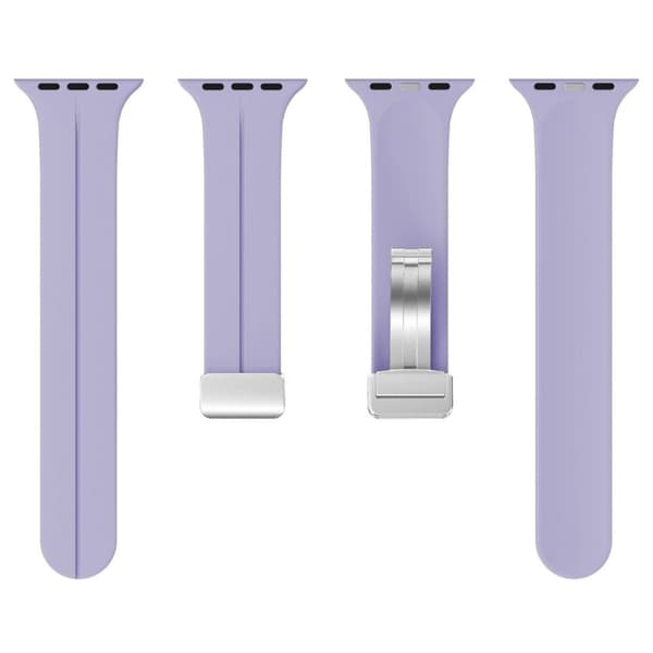 Bizon Urrem Silikone L til Apple Watch 38/40/41/42mm, Lavendel