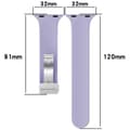 Miniatyrbillede 2 af 5: Bizon Urrem Silikone L til Apple Watch 38/40/41/42mm, Lavendel