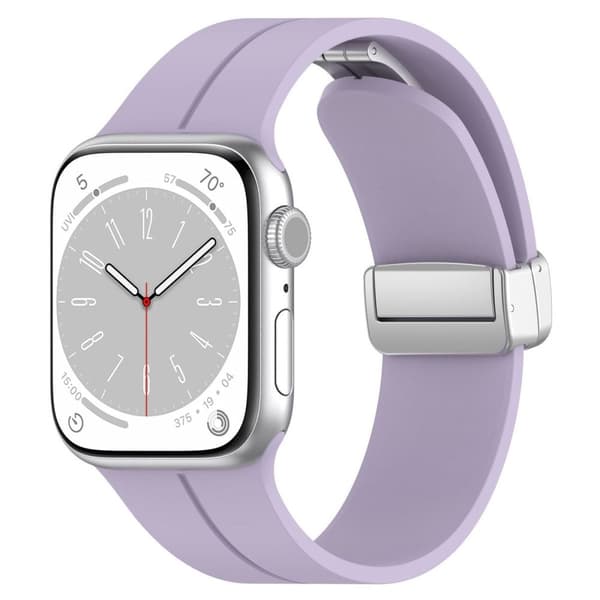 Bizon Urrem Silikone L til Apple Watch 38/40/41/42mm, Lavendel