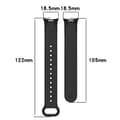 Pikkukuva 2 / 5: Bizon Strap Watch Dots Silikoniranneke Xiaomi Smart Band 9/9 NFC/8:lle, Musta