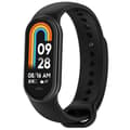 Pikkukuva 1 / 5: Bizon Strap Watch Dots Silikoniranneke Xiaomi Smart Band 9/9 NFC/8:lle, Musta